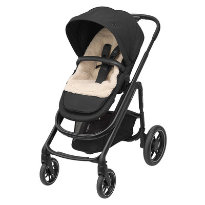 Footmuff 2 em 1 Para Carrinho de Bebê Maxi-Cosi Black - 2 em 1 versátil. 