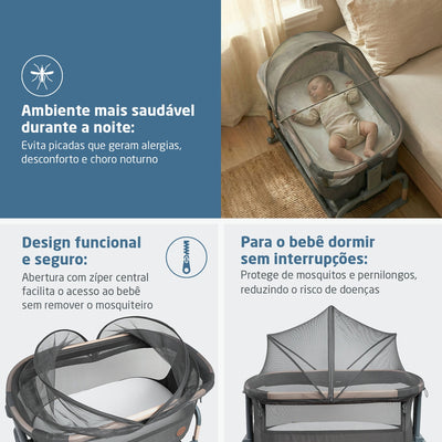 Mosquiteiro Para Berço Co-bed Maxi-Cosi Beyond Graphite - Material reciclado. 